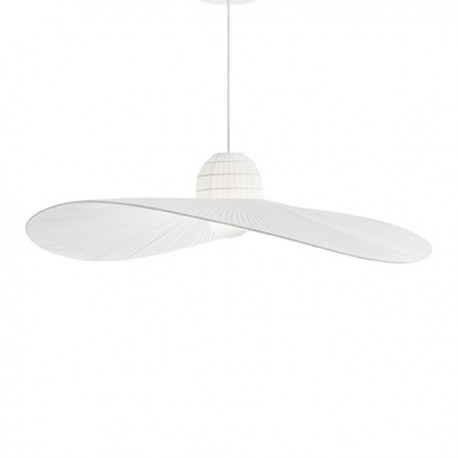 IDEAL LUX MADAME SP1 SOSPENSIONE CON DIFFUSORE METALLICO AVVOLTO IN NASTRO DI RASO 60W