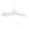 IDEAL LUX MADAME SP1 SOSPENSIONE CON DIFFUSORE METALLICO AVVOLTO IN NASTRO DI RASO 60W