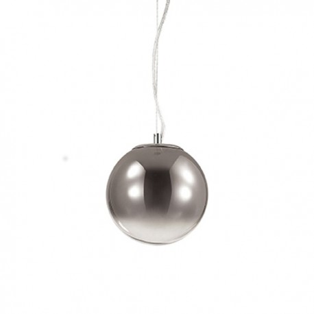 IDEAL LUX MAPA FADE SP1 D30 SOSPENSIONE CROMATA CON DIFFUSORE IN VETRO TRASPARENTE SFUMATO CROMO 60W