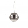 IDEAL LUX MAPA FADE SP1 D30 SOSPENSIONE CROMATA CON DIFFUSORE IN VETRO TRASPARENTE SFUMATO CROMO 60W