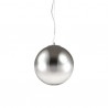 IDEAL LUX MAPA FADE SP1 D40 SOSPENSIONE CROMATA CON DIFFUSORE IN VETRO TRASPARENTE SFUMATO CROMO 60W
