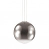 IDEAL LUX MAPA FADE SP1 D50 SOSPENSIONE CROMATA CON DIFFUSORE IN VETRO TRASPARENTE SFUMATO CROMO 60W