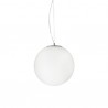 IDEAL LUX MAPA RIGA SP1 D40 SOSPENSIONE CON DIFFUSORE BIANCO DECORATO 60W 