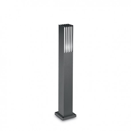 IDEAL LUX MARTE PT1 PIANTANA CON CORPO LUCE IN ALLUMINIO VERNICIATO COLOR ANTRACITE 25W E27