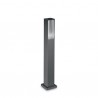 IDEAL LUX MARTE PT1 PIANTANA CON CORPO LUCE IN ALLUMINIO VERNICIATO COLOR ANTRACITE 25W E27
