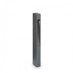 IDEAL LUX MERCURIO PT1 PIANTANA COLOR ANTRACITE CON DIFFUSORE IN VETRO PIREX 15W G9 IP44