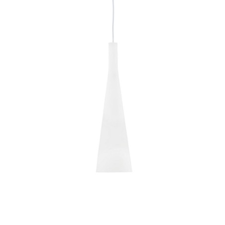 IDEAL LUX MILK SP1 SOSPENSIONE IN VETRO BIANCO SOFFIATO E ACIDATO 60W