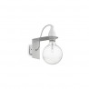 IDEAL LUX MINIMAL AP1 LAMPADA DA PARETE IN METALLO RIFINITO BIANCO SMALTATO 60W E27