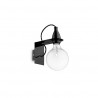 IDEAL LUX MINIMAL AP1 LAMPADA DA PARETE IN METALLO RIFINITO NERO 60W E27