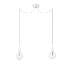 IDEAL LUX MINIMAL SP2 SOSPENSIONE IN METALLO RIFINITO CROMO 2x60W E27