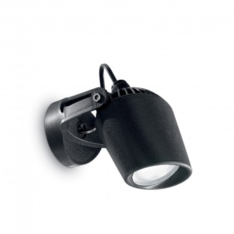 IDEAL LUX MINITOMMY AP1 NERO APPLIQUE CON CORPO LUCE E DIFFUSORE DIREZIONALE AD ALTE PRESTAZIONI IP66