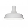 IDEAL LUX MOBY SP1 SOSPENSIONE BIANCA CON DIFFUSORE IN METALLO ED INTERNO BIANCO 60W