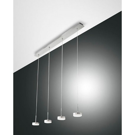 FABAS LUCE 3239-49-212 DUNK SOSPENSIONE LED DIM COLOR ALLUMINIO 32W 2800lm