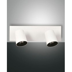 FABAS LUCE 3451-82-102 | MODO SPOT A PARETE IN METALLO BIANCO 2X35W GU10