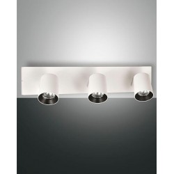 FABAS LUCE 3451-83-102 | SPOT A PARETE MODO IN METALLO BIANCO 3X35W GU10