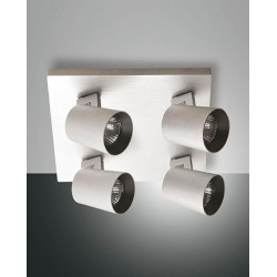 FABAS LUCE 3451-84-212 | SPOT A PARETE MODO IN METALLO BIANCO 4X35W GU10