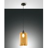 FABAS LUCE 3491-40-125 | SILO SOSPENSIONE IN VETRO SOFFIATO COLOR AMBRA 60W E27