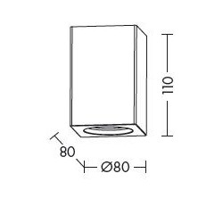 ROSSINI ILLUMINAZIONE ARG003 ARGO APPARECCHIO DA PLAFONE IN GESSO 35W GU10