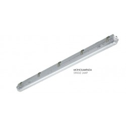 ROSSINI ILLUMINAZIONE DIN007 DINARO APPARECCHIO STAGNO MONOLAMPADA A PARETE O SOFFITTO IP65 ATTACCO G13 