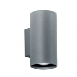 ROSSINI ILLUMINAZIONE GHE001GR GHEBI LAMPADA DA PARETE PER ESTERNO A BIEMISSIONE DI LUCE LED 3000°K 1180lm GRIGIO