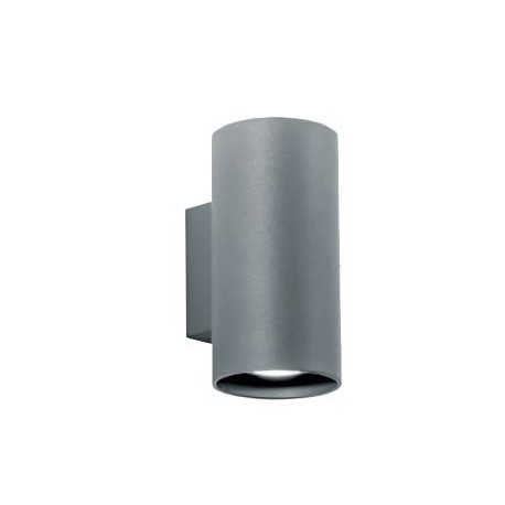 ROSSINI ILLUMINAZIONE GHE001GR GHEBI LAMPADA DA PARETE PER ESTERNO A BIEMISSIONE DI LUCE LED 3000°K 1180lm GRIGIO