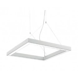 ROSSINI ILLUMINAZIONE IKU004B IKU SOSPENSIONE LED IN ALLUMINIO BIANCO GOFFRATO 4000°K 14890lm 96W
