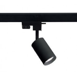 ROSSINI ILLUMINAZIONE MAN001N MANUKA FARETTO ORIENTABILE NERO PER BINARIO TRIFASE 50W GU10