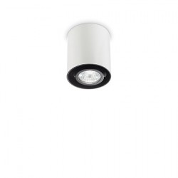 IDEAL LUX MOOD PL1 SMALL ROUND LAMPADA DA SOFFITTO COLORE BIANCO 28W GU10