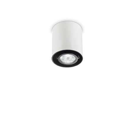 IDEAL LUX MOOD PL1 SMALL ROUND LAMPADA DA SOFFITTO COLORE BIANCO 28W GU10