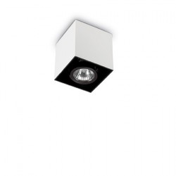 IDEAL LUX MOOD PL1 SMALL SQUARE LAMPADA DA SOFFITTO COLORE BIANCO 28W GU10