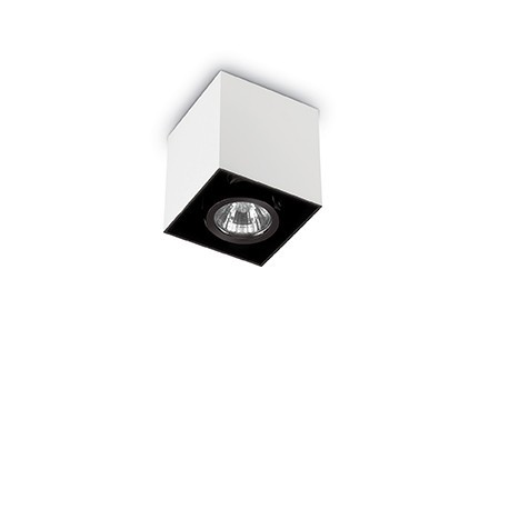 IDEAL LUX MOOD PL1 SMALL SQUARE LAMPADA DA SOFFITTO COLORE BIANCO 28W GU10