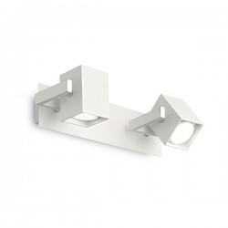 IDEAL LUX MOUSE AP1 LAMPADA DA PARETE IN METALLO BIANCO CON DIFFUSORI ORIENTABILI 50W 
