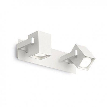 IDEAL LUX MOUSE AP1 LAMPADA DA PARETE IN METALLO BIANCO CON DIFFUSORI ORIENTABILI 50W 