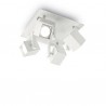 IDEAL LUX MOUSE PL4 LAMPADA DA SOFFITTO IN METALLO BIANCO CON DIFFUSORI ORIENTABILI 4x50W 