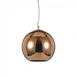 IDEAL LUX NEMO SP1 D30 SOSPENSIONE CON MONTATURA E VETRO COLOR RAME 60W E27