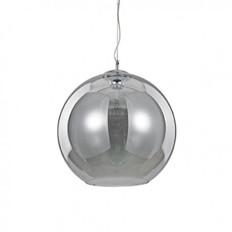 IDEAL LUX NEMO SP1 D40 SOSPENSIONE CROMATA CON DIFFUSORE IN VETRO FUME'  60W E27