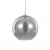 IDEAL LUX NEMO SP1 D40 SOSPENSIONE CROMATA CON DIFFUSORE IN VETRO FUME'  60W E27