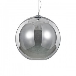 IDEAL LUX NEMO SP1 D50 SOSPENSIONE CROMATA CON DIFFUSORE IN VETRO FUME'  60W E27