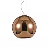 IDEAL LUX NEMO SP1 D40 SOSPENSIONE CON MONTATURA E VETRO COLOR RAME 60W E27