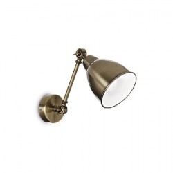 IDEAL LUX NEWTON AP1 APPLIQUE BRUNITO CON BRACCIO E DIFFUSORE ORIENTABILE 60W E27