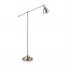 IDEAL LUX NEWTON PT1 LAMPADA DA TERRA NICKEL CON BRACCIO E DIFFUSORE ORIENTABILE 60W E27