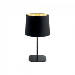 IDEAL LUX NORDIK TL1 LAMPADA DA TAVOLO CON PARALUME IN LAMINA RIVESTITA 60W E27