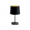 IDEAL LUX NORDIK TL1 LAMPADA DA TAVOLO CON PARALUME IN LAMINA RIVESTITA 60W E27