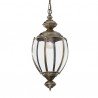 IDEAL LUX NORMA SP1 SOSPENSIONE IN METALLO BRUNITO CON DIFFUSORE IN VETRO 1x60W E27