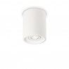 IDEAL LUX OAK PL1 ROUND LAMPADA SOFFITTO BIANCA CON ELEMENTO CENTRALE ORIENTABILE 35W