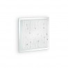 IDEAL LUX OCEAN PL2 PLAFONIERA IN VETRO CON APPLICAZIONI IN BOTTONI TRASPARENTE 2x60W