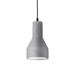 IDEAL LUX OIL-1 SP1 SOSPENSIONE IN METALLO NERO CON DIFFUSORE IN CEMENTO 15W E27
