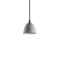 IDEAL LUX OIL-4 SP1 SOSPENSIONE IN METALLO NERO CON DIFFUSORE IN CEMENTO 15W GU10