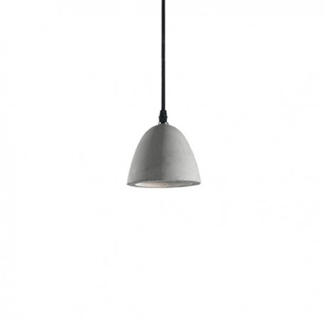 IDEAL LUX OIL-4 SP1 SOSPENSIONE IN METALLO NERO CON DIFFUSORE IN CEMENTO 15W GU10