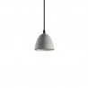 IDEAL LUX OIL-4 SP1 SOSPENSIONE IN METALLO NERO CON DIFFUSORE IN CEMENTO 15W GU10